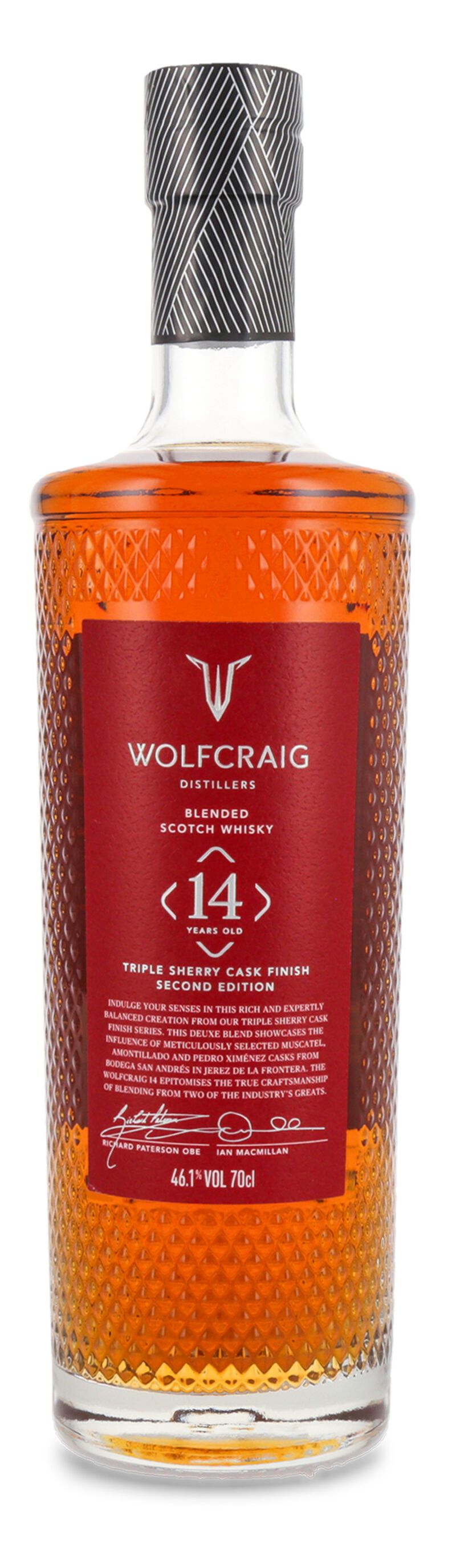 Wolfcraig 14 YO Deluxe Blend Triple Sherry Cask Whisky Second Edition 46,1% vol. 0,70l