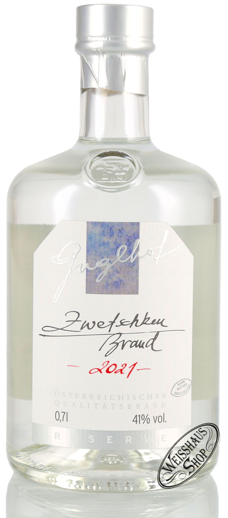 Guglhof Zwetschken Brand 41% vol. Jahrgangsbrand 0,70l Guglhof Zwetschken Brand 41% vol. Jahrgangsbrand 0,70l