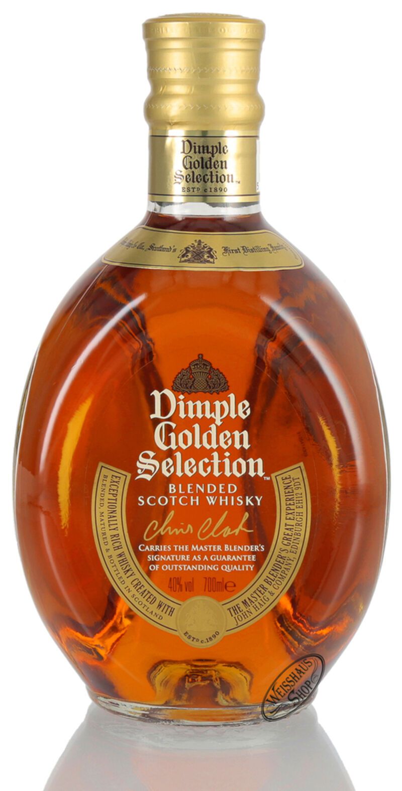 Dimple Golden Selection Blended Scotch Whisky 40 vol. 0,70l Weisshaus Shop