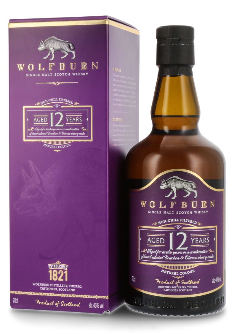 Wolfburn 12 YO Whisky 46% vol. 0,70l Wolfburn 12 YO Whisky 46% vol. 0,70l