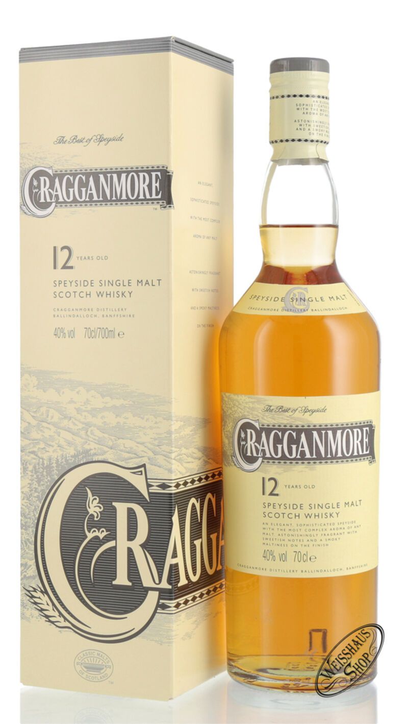 Cragganmore 12 YO Single Malt Whisky 40% vol. 0,70l