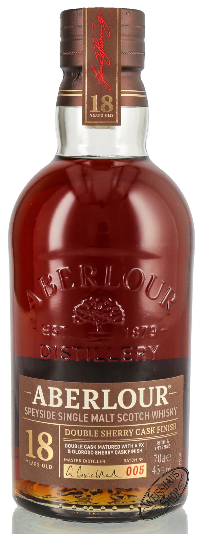 Aberlour 18 YO Double Sherry Cask Finish Whisky 43% vol. 0,70l