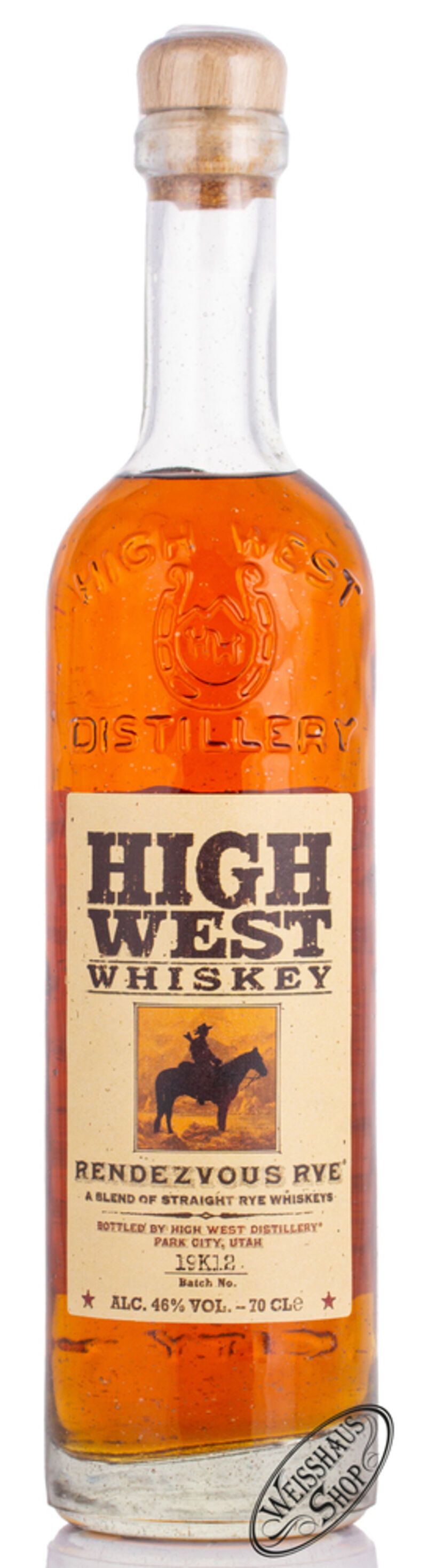 High West Rendezvous Rye 46% vol. 0,70l