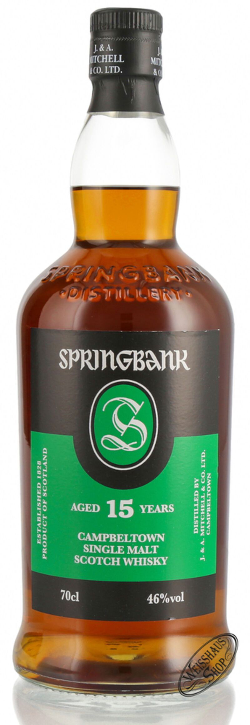 Springbank 15 Years Old Campbeltown Whisky 46% vol. 0,70l