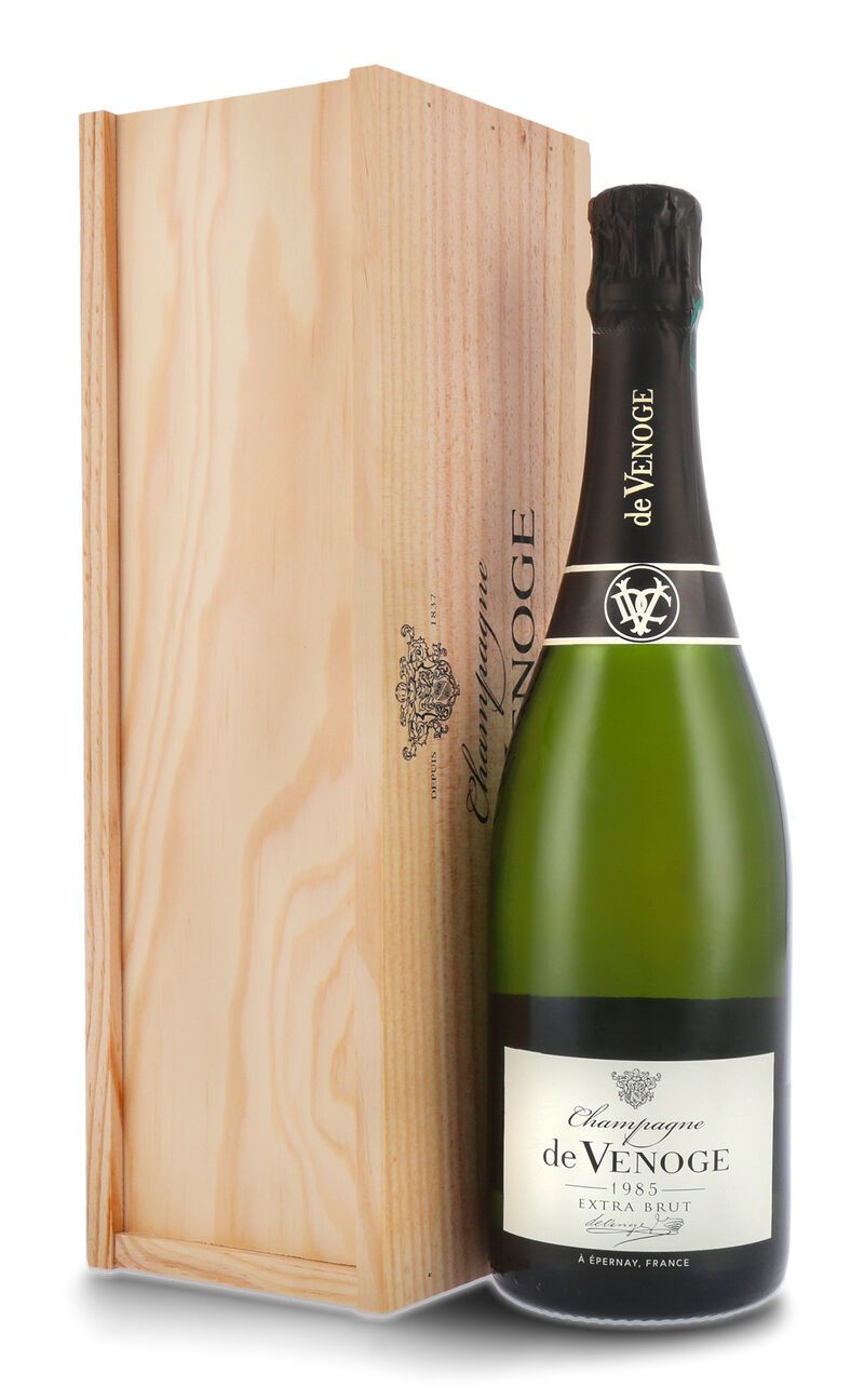 De Venoge Champagner Vinotheque Vintage 1985 Extra Brut 12% vol. 0,75l De Venoge Champagner Vinotheque Vintage 1985 Extra Brut 12% vol. 0,75l