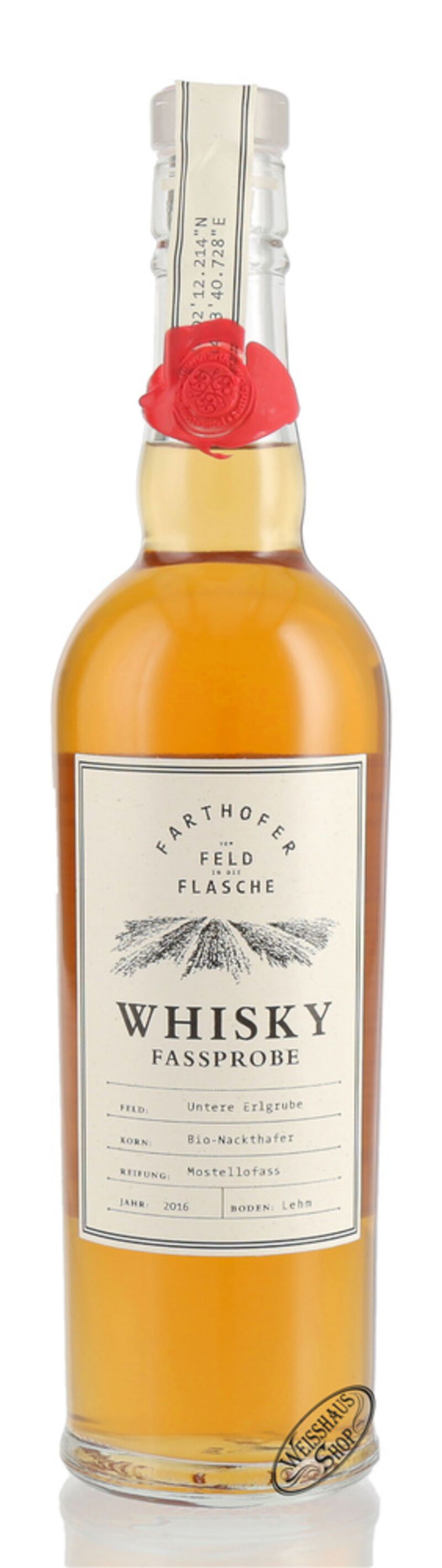 Farthofer Nackthafer Mostellofass 2016 Bio Single Grain Whisky 44,6% vol. 0,50l