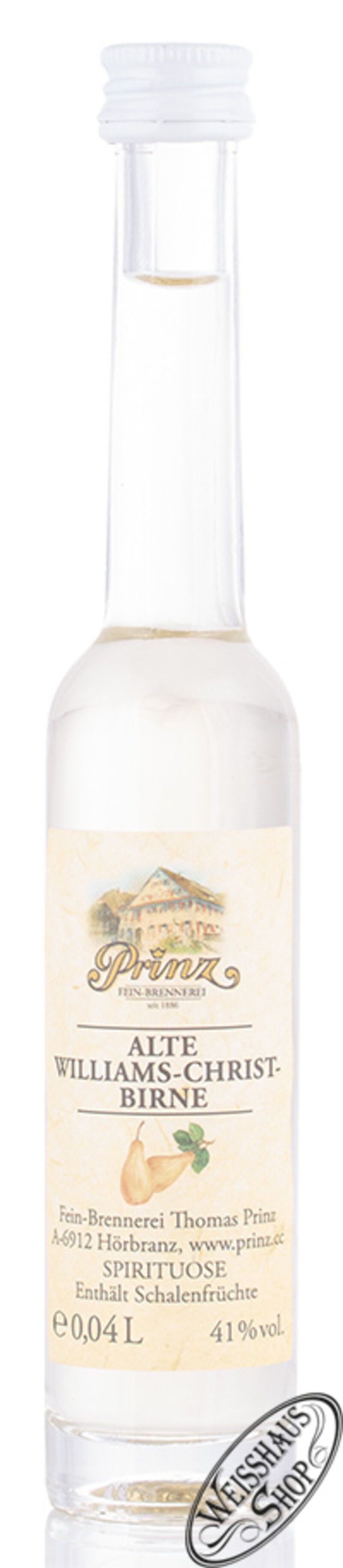 Prinz Alte Williams-Christ-Birne 41% vol. 0,04l Prinz Alte Williams-Christ-Birne 41% vol. 0,04l