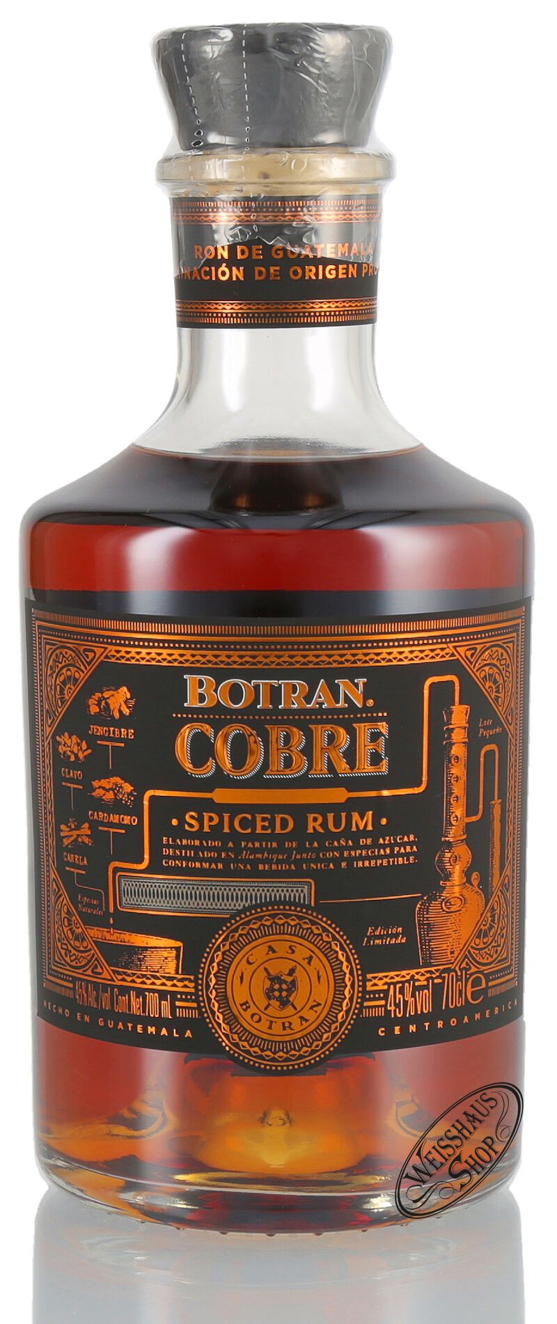 Botran Cobre Spiced Rum 45% vol. 0,70l