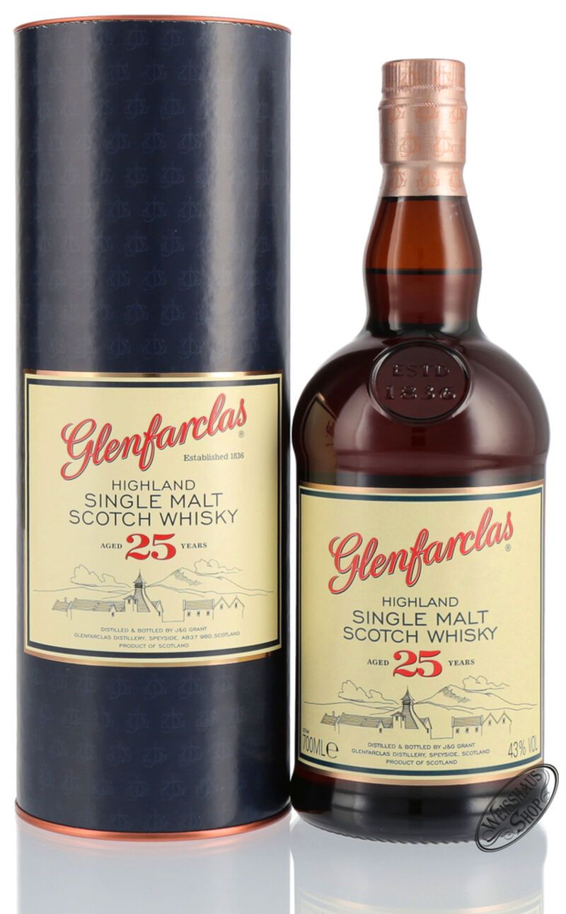Glenfarclas 25 YO Single Malt Whisky 43% vol. 0,70l