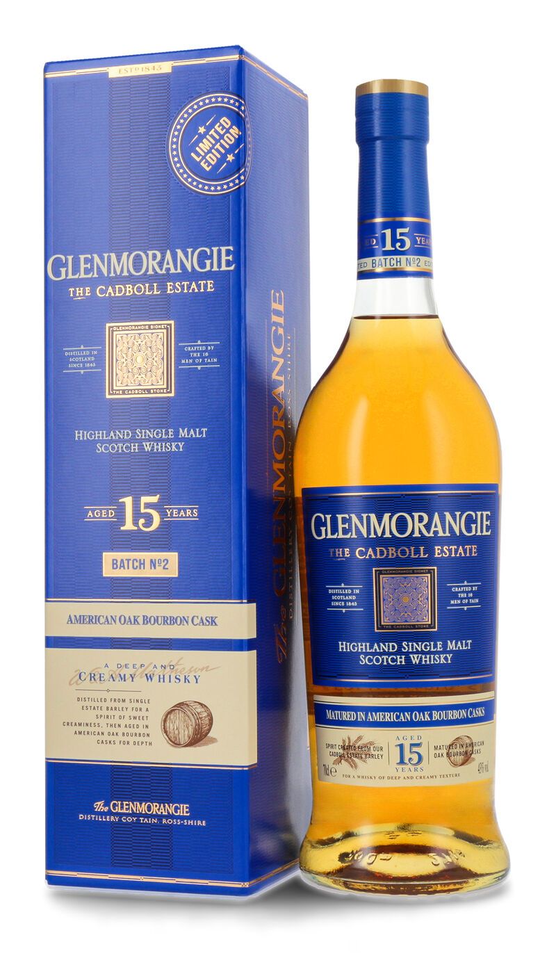 Glenmorangie 15 YO Cadboll Estate Batch 2 Whisky 43% vol. 0,70l