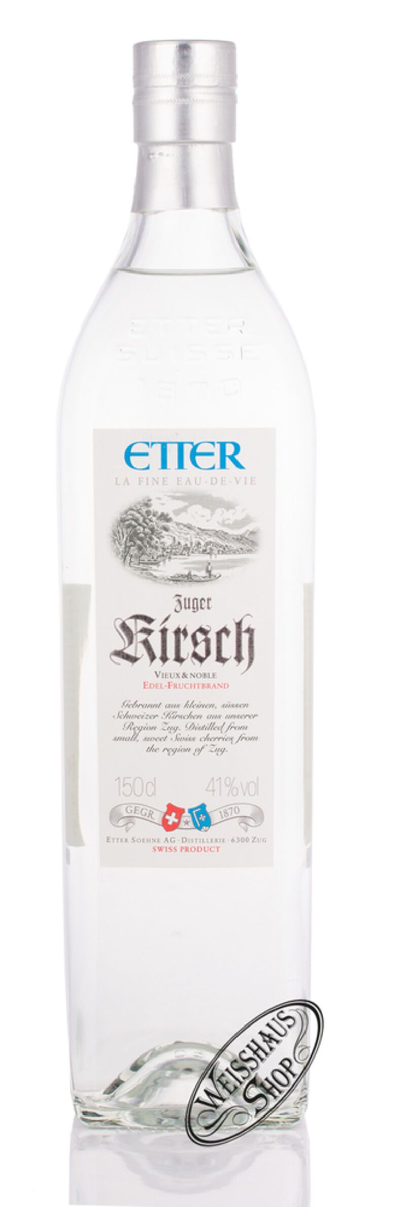 Etter Zuger Kirsch 41% vol. 1,50l Magnum B-Ware