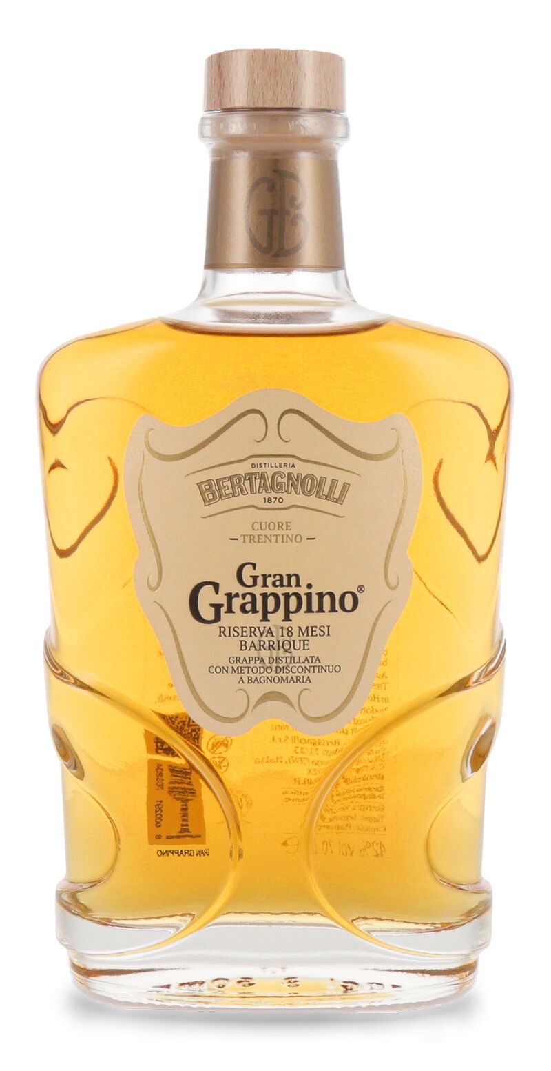 Bertagnolli Grappa Gran Grappino Barrique 42% vol. 0,70l B-Ware