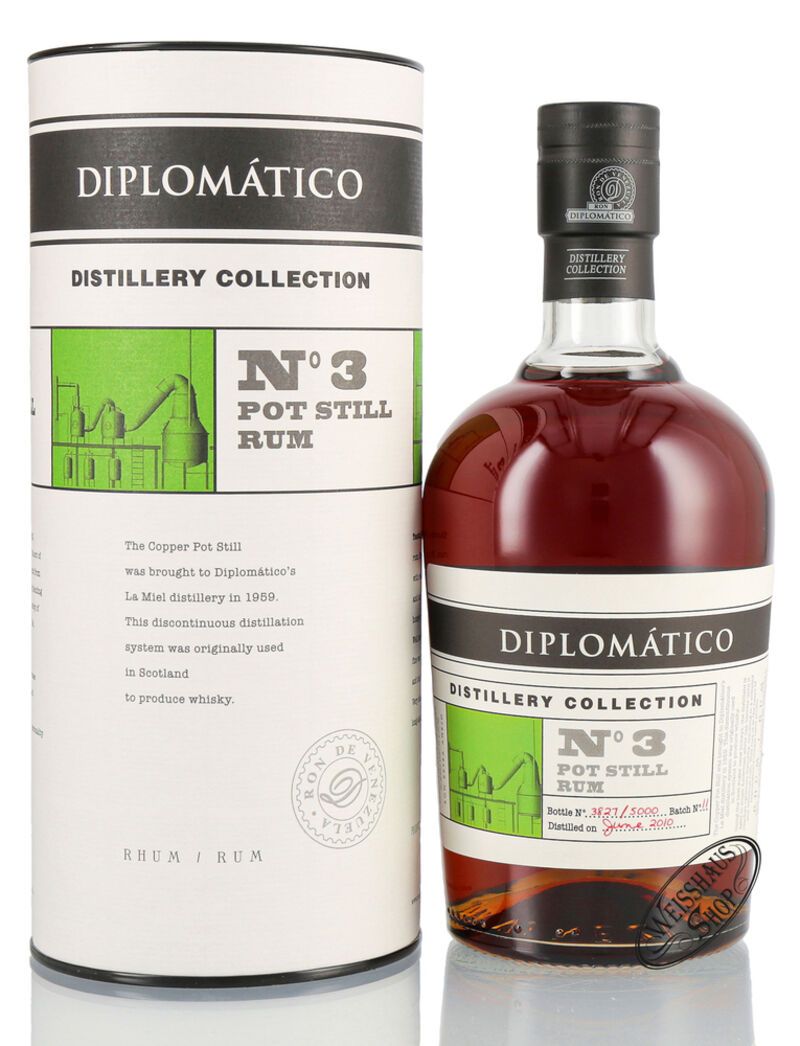 Diplomatico TDC Batch No.3 Pot Still Rum 47% vol. 0,70l Diplomatico TDC Batch No.3 Pot Still Rum 47% vol. 0,70l