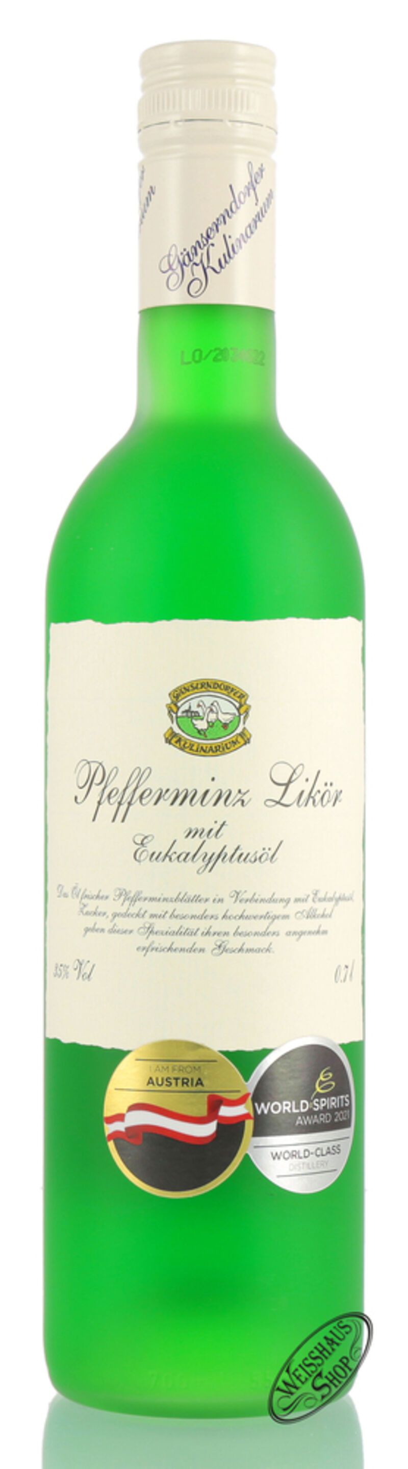 Auersthaler Pfefferminz Likör 35% vol. 0,70l Auersthaler Pfefferminz Likör 35% vol. 0,70l