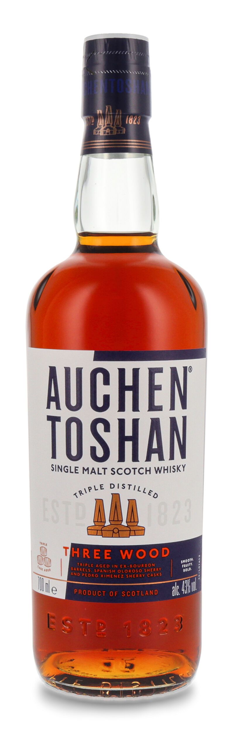 Auchentoshan Three Wood Single Malt Whisky 43% vol. 0,70l