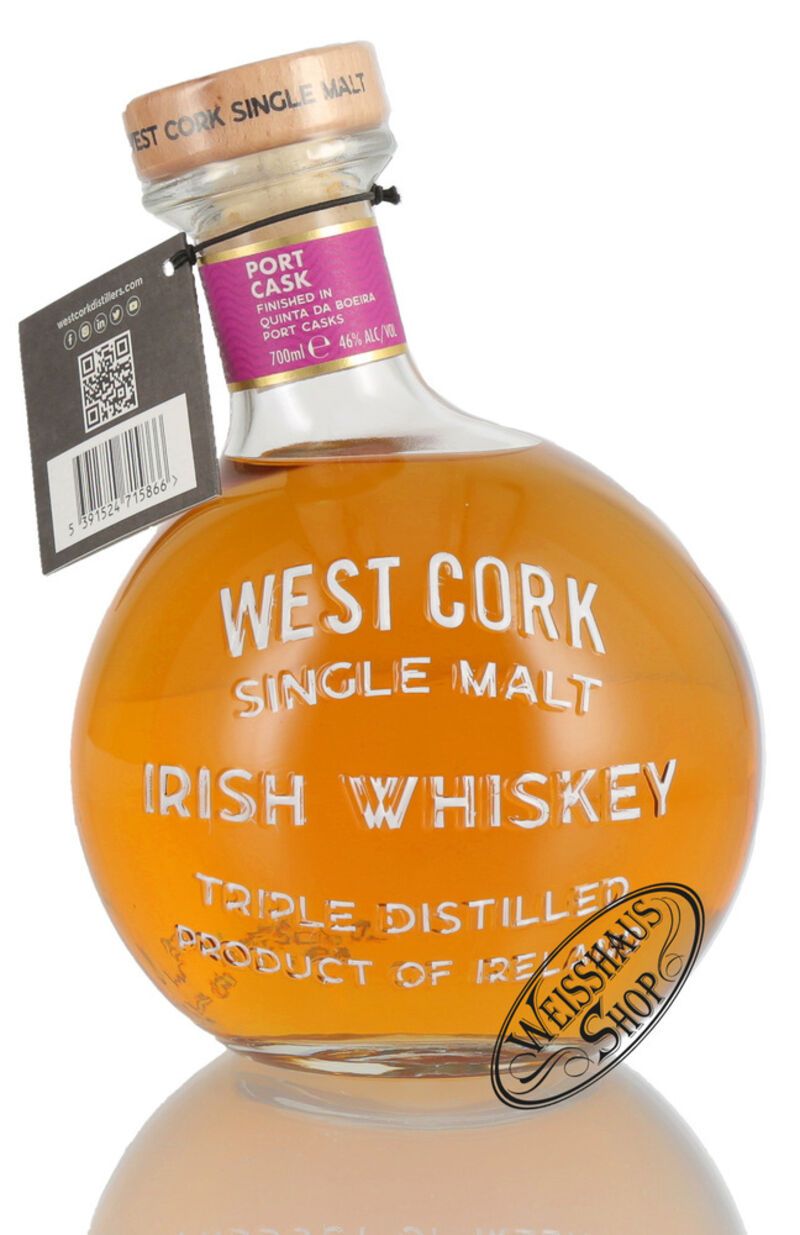 West Cork Maritime Port Cask Finished Whiskey 46% vol. 0,70l