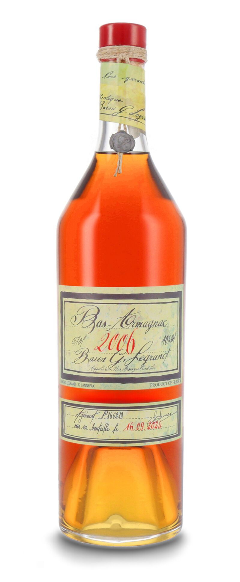 Lhéraud Baron Gaston Legrand 2006 Vieil Armagnac 40% vol. 0,70l