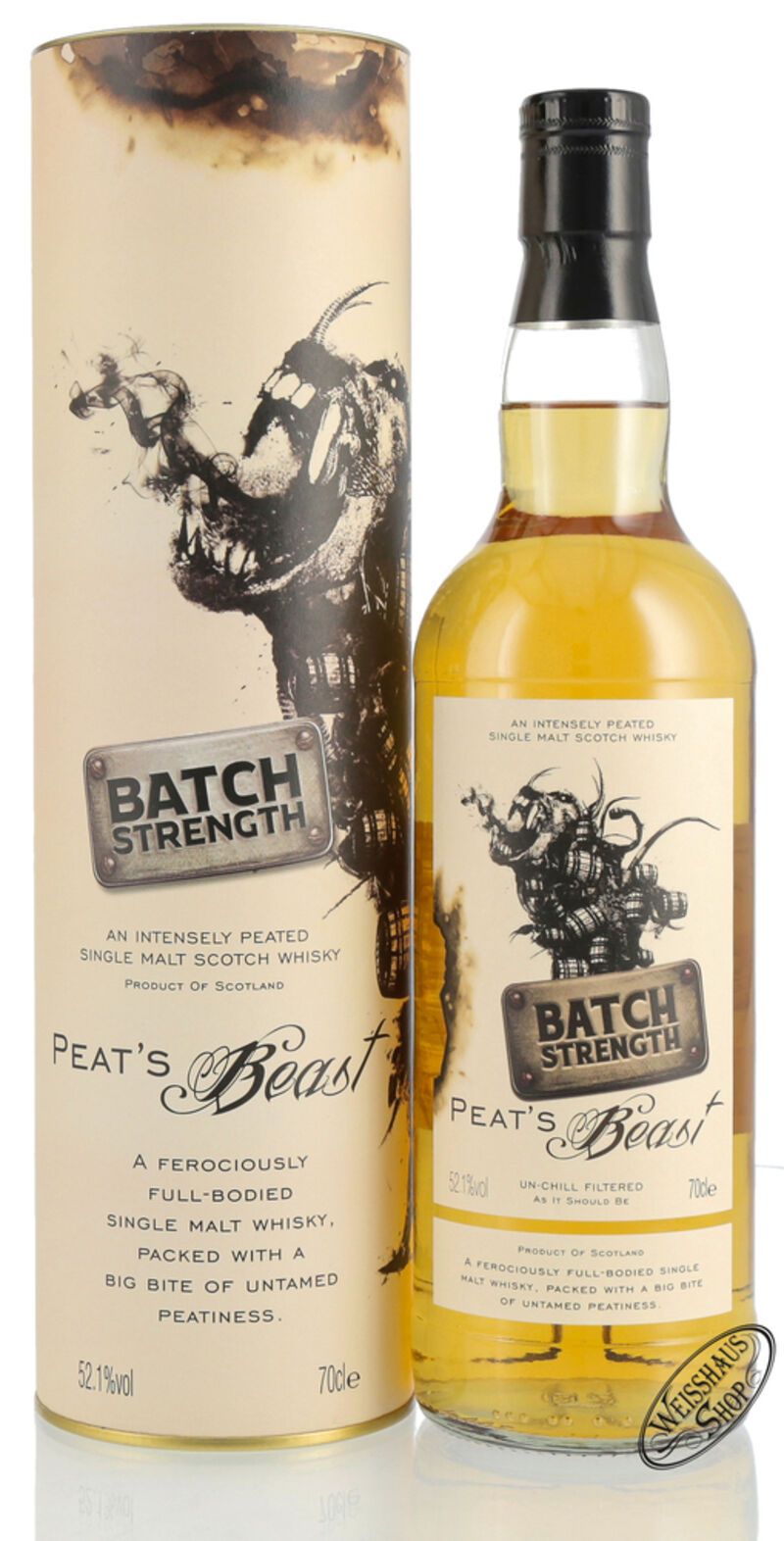 Peat's Beast Batch Strength Single Malt Whisky 52,1% vol. 0,70l Peat's Beast Batch Strength Single Malt Whisky 52,1% vol. 0,70l