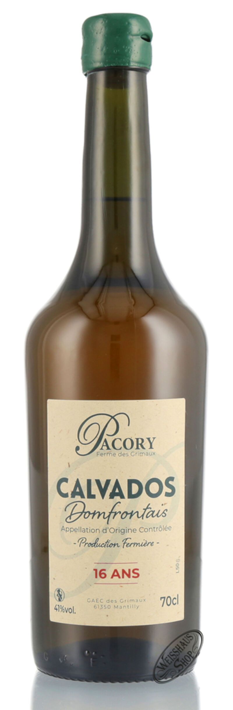 Pacory Domfrontais Calvados 16 ans 41% vol. 0,70l