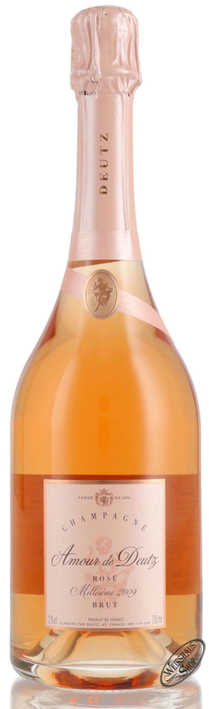 Deutz Amour de Deutz Rosé Vintage 2009 Champagner 12% vol. 0,75l Deutz Amour de Deutz Rosé Vintage 2009 Champagner 12% vol. 0,75l