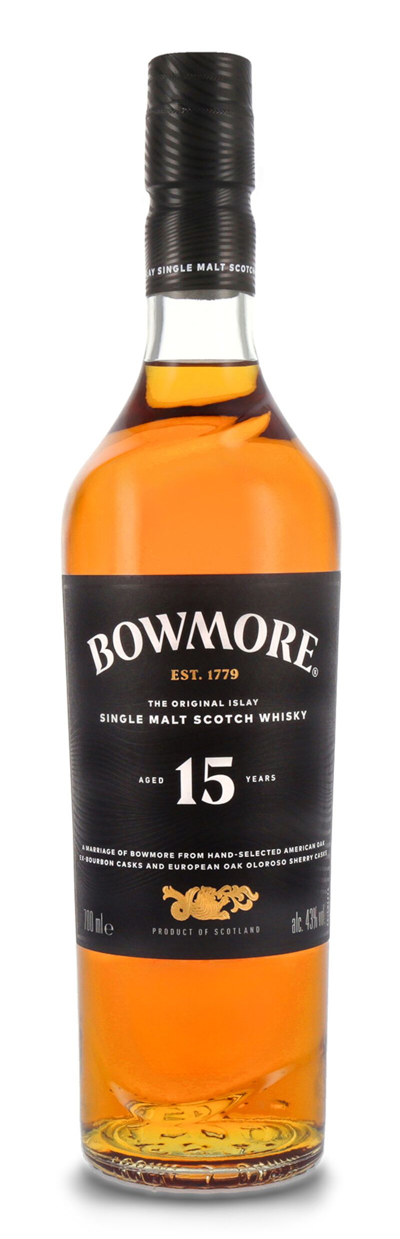 Bowmore 15 YO Islay Whisky 43% vol. 0,70l
