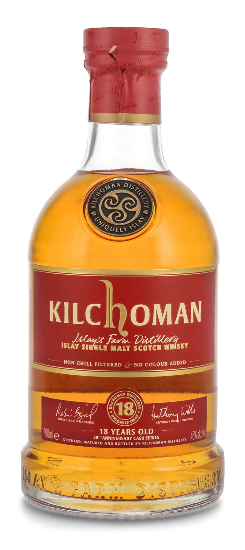 Kilchoman 18 YO Ex-Bourbon Islay Whisky 46% vol. 0,70l Kilchoman 18 YO Ex-Bourbon Islay Whisky 46% vol. 0,70l