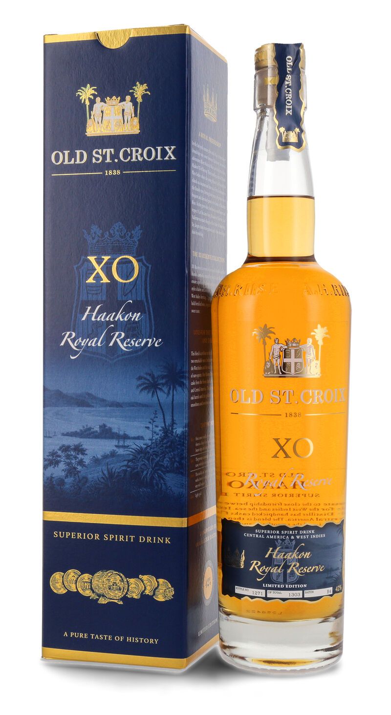 Old St. Croix XO Kong Haakon Royal Reserve 42% vol. 0,70l