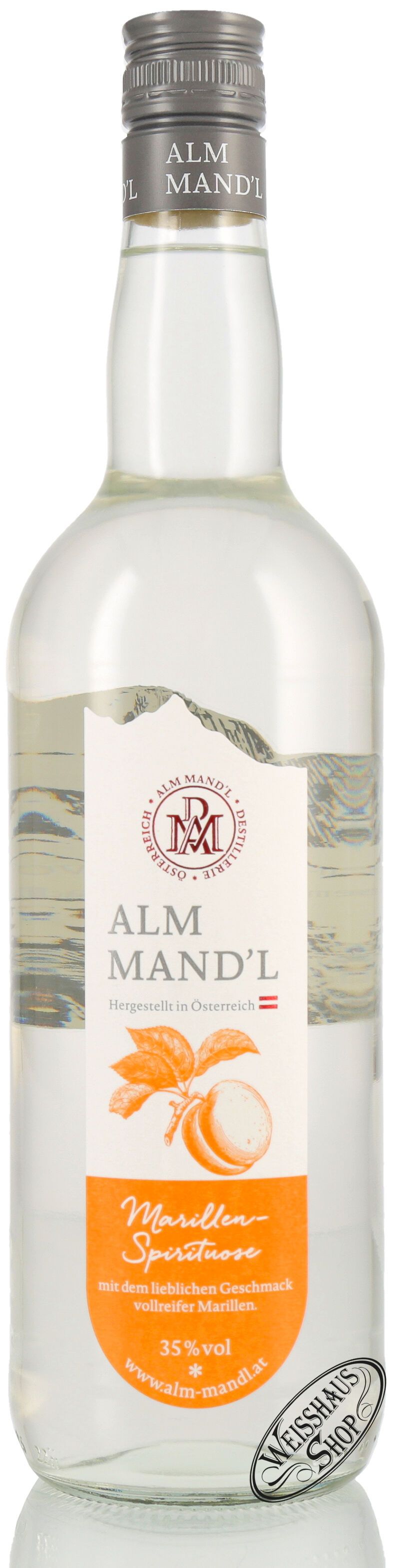 Alm Mand'l Marillen Schnaps 35% vol. 1,0l B-Ware