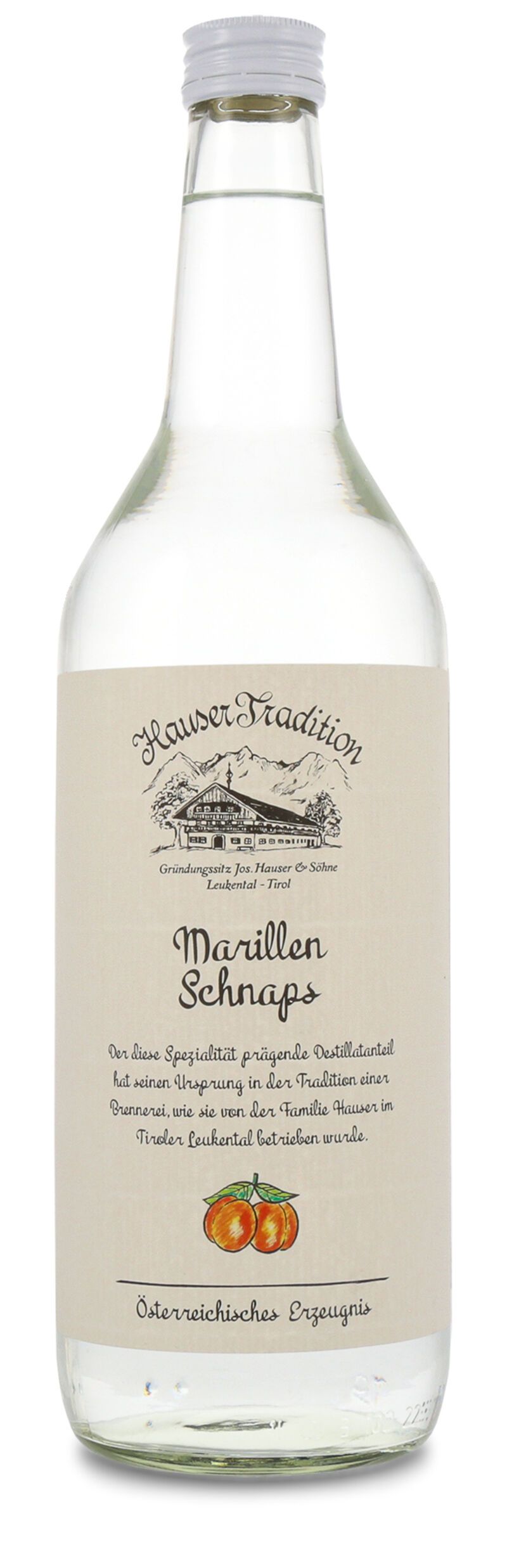 Hauser Marillen Schnaps 35% vol. 1,0l