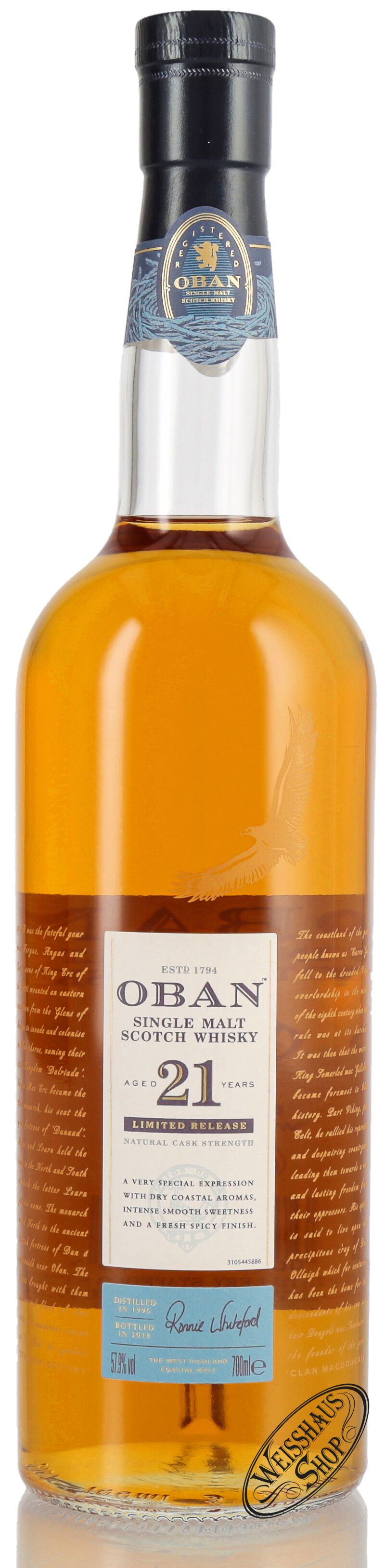 Oban 21 YO Special Release 2018 Whisky 57,9% vol. 0,70l