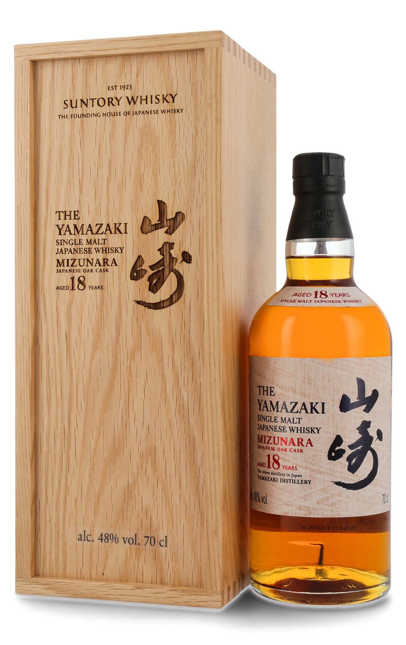 Yamazaki 18 YO Mizunara Edition Whisky 48% vol. 0,70l