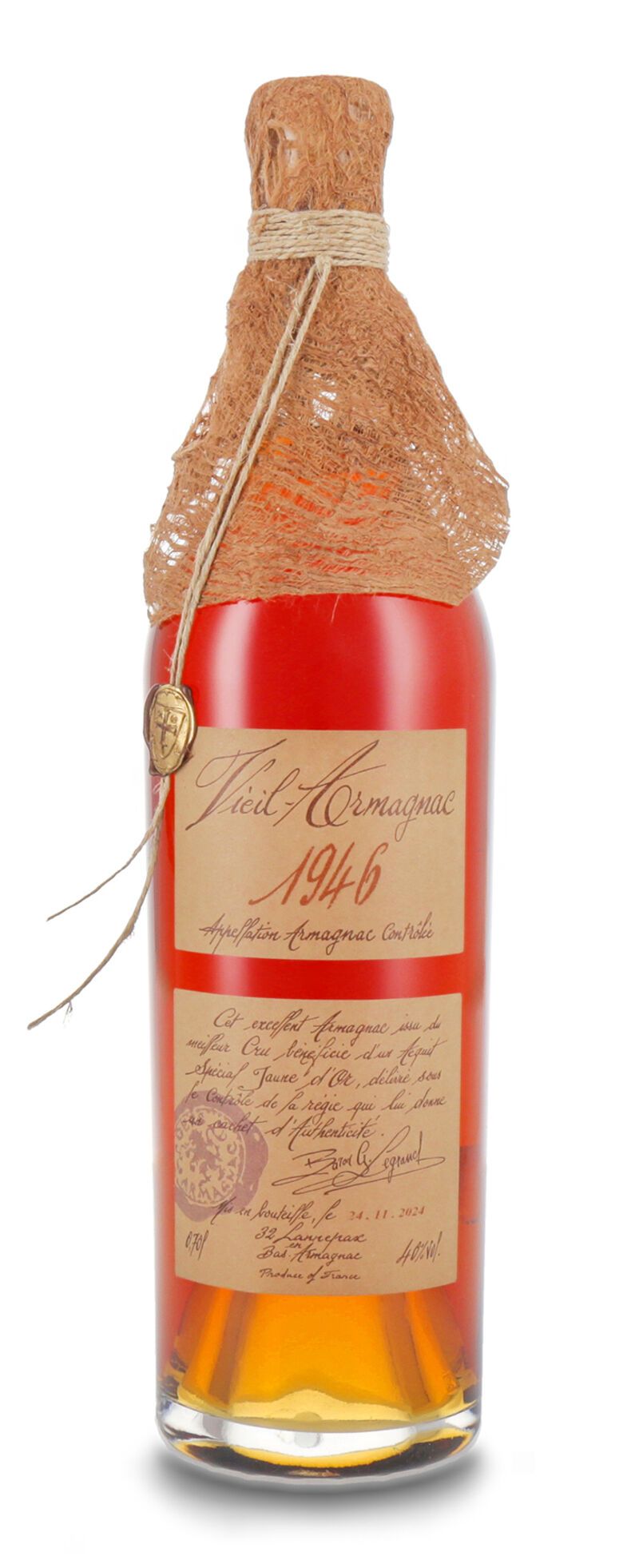 Lhéraud Baron Gaston Legrand 1946 Vieil Armagnac 40% vol. 0,70l Lhéraud Baron Gaston Legrand 1946 Vieil Armagnac 40% vol. 0,70l