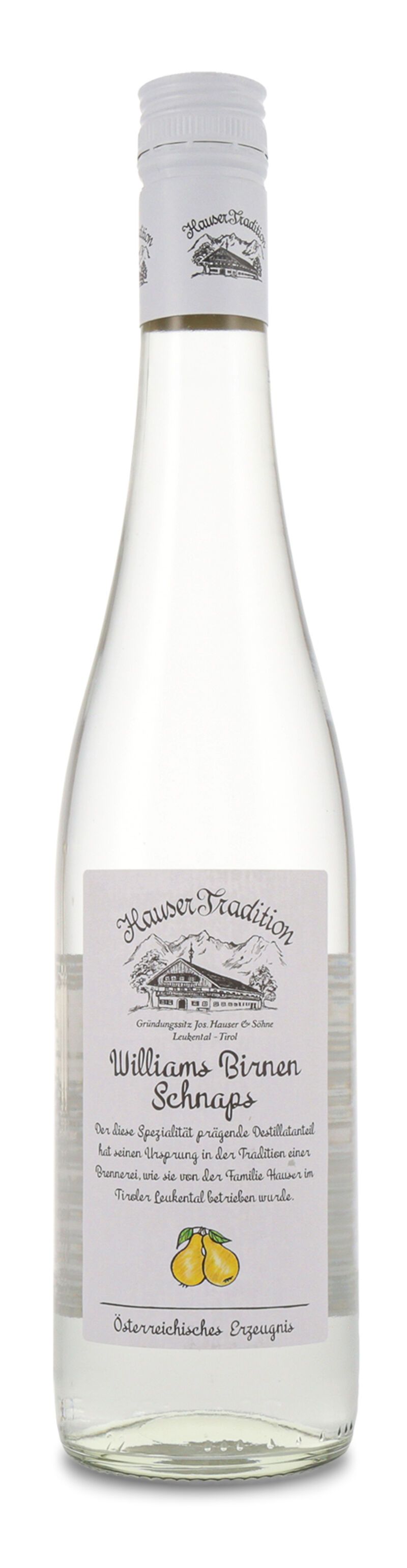 Hauser Williams Birnen Schnaps 35% vol. 0,70l