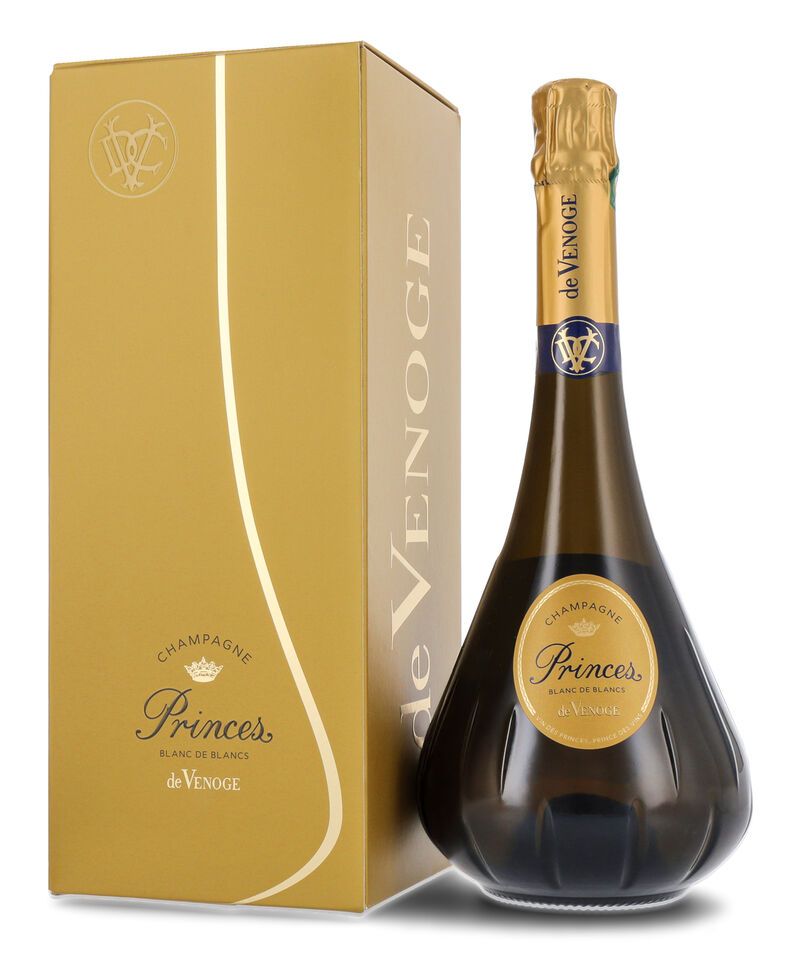 De Venoge Princes Champagner Blanc de Blancs 12% vol. 0,75l Geschenkkarton