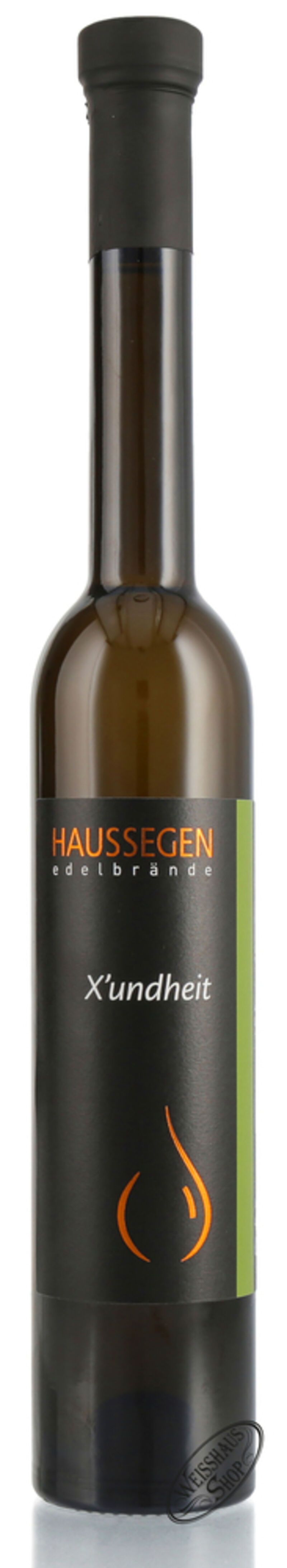 Haussegen X'undheit 40% vol. 0,35l Haussegen X'undheit 40% vol. 0,35l