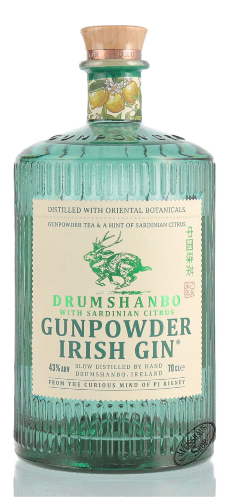 Drumshanbo Gunpowder Sardinian Citrus Irish Gin 43% vol. 0,70l Drumshanbo Gunpowder Sardinian Citrus Irish Gin 43% vol. 0,70l