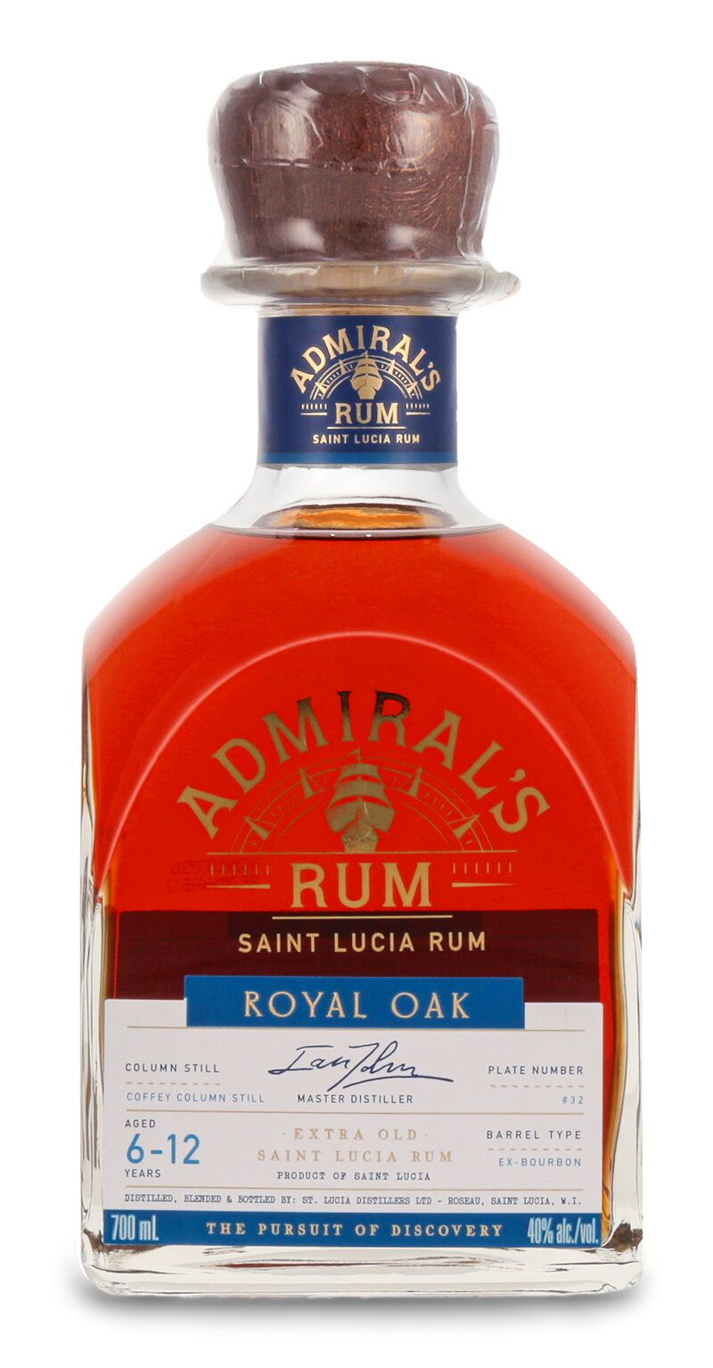 St. Lucia HMS Royal Oak Admiral Rodney Rum 40% vol. 0,70l