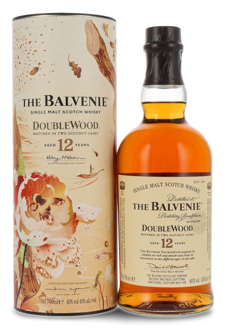 The Balvenie 12 YO Double Wood Victo Ngai Limited Edition Whisky 40% vol. 0,70l