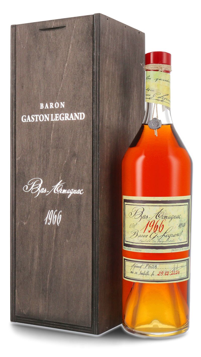 Lhéraud Baron Gaston Legrand 1966 Vieil Armagnac 40% vol. 0,70l