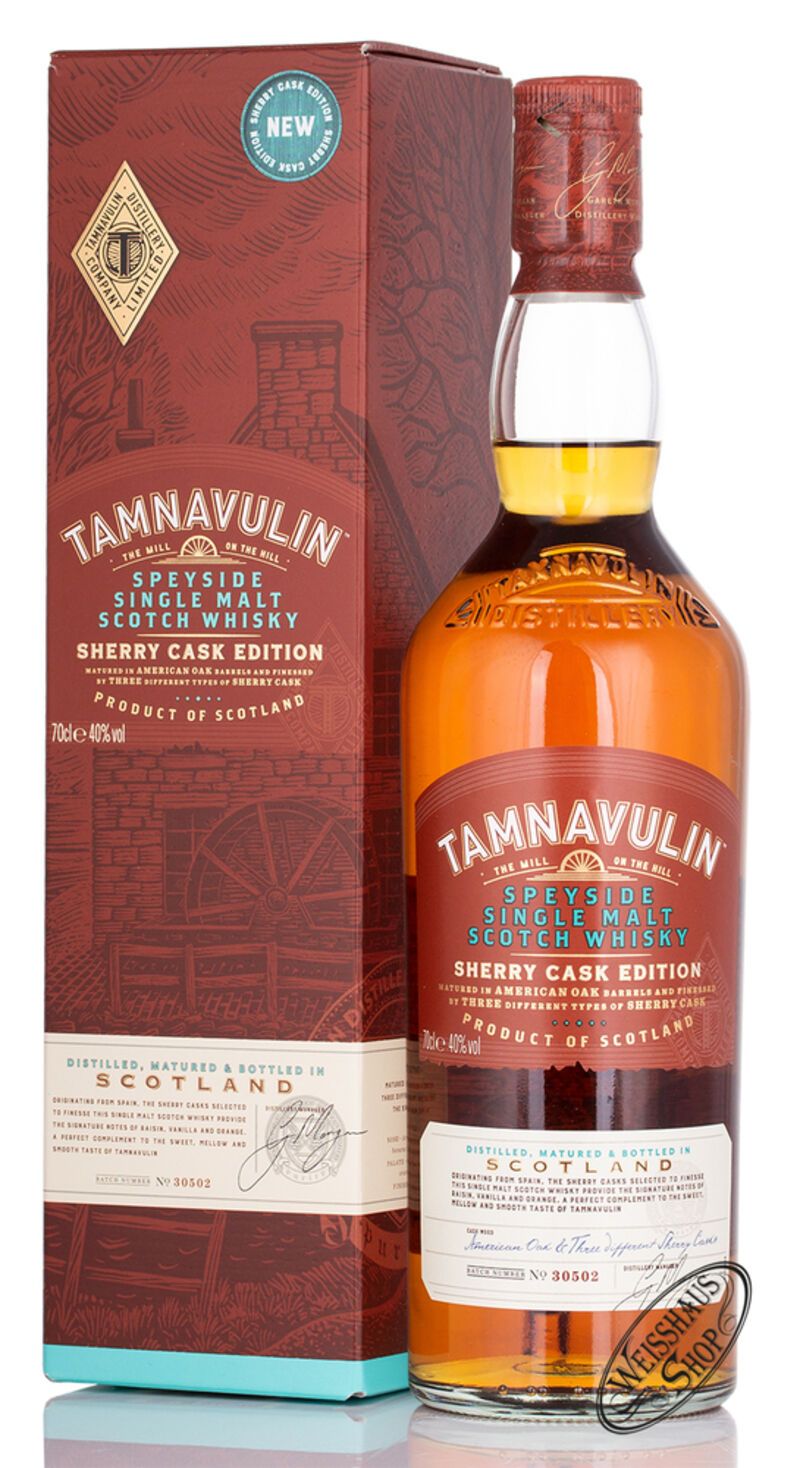 Tamnavulin Sherry Cask Edition Whisky 40% vol. 0,70l B-Ware