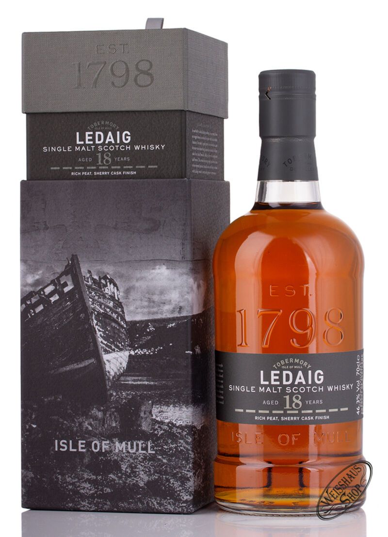 Ledaig 18 YO Islands Whisky 46,3% vol. 0,70l Ledaig 18 YO Islands Whisky 46,3% vol. 0,70l