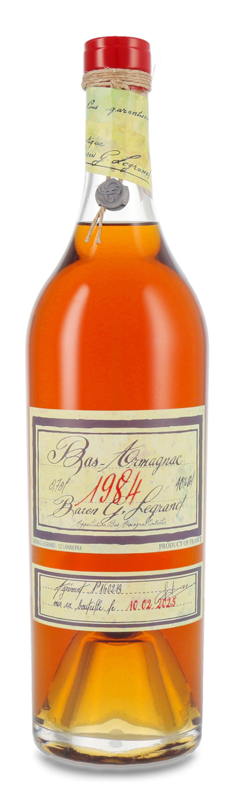 Lhéraud Baron Gaston Legrand 1984 Bas Armagnac 40% vol. 0,70l