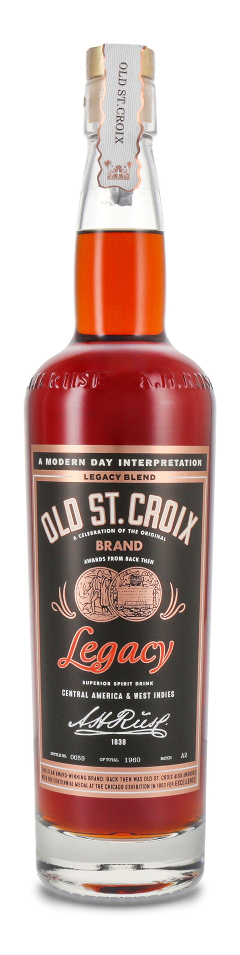 Old St. Croix Legacy Blend 42% vol. 0,70l Old St. Croix Legacy Blend 42% vol. 0,70l
