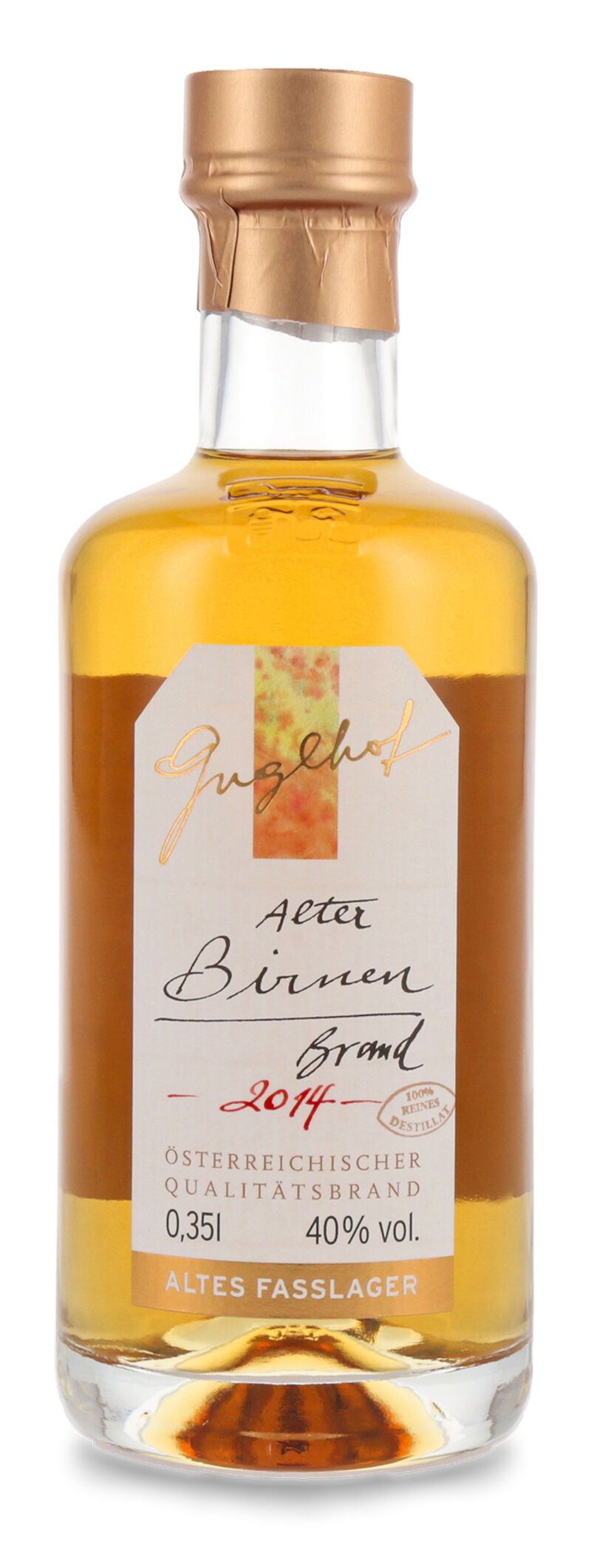 Guglhof Alter Birnen Brand 40% vol. Jahrgangsbrand 0,35l Guglhof Alter Birnen Brand 40% vol. Jahrgangsbrand 0,35l