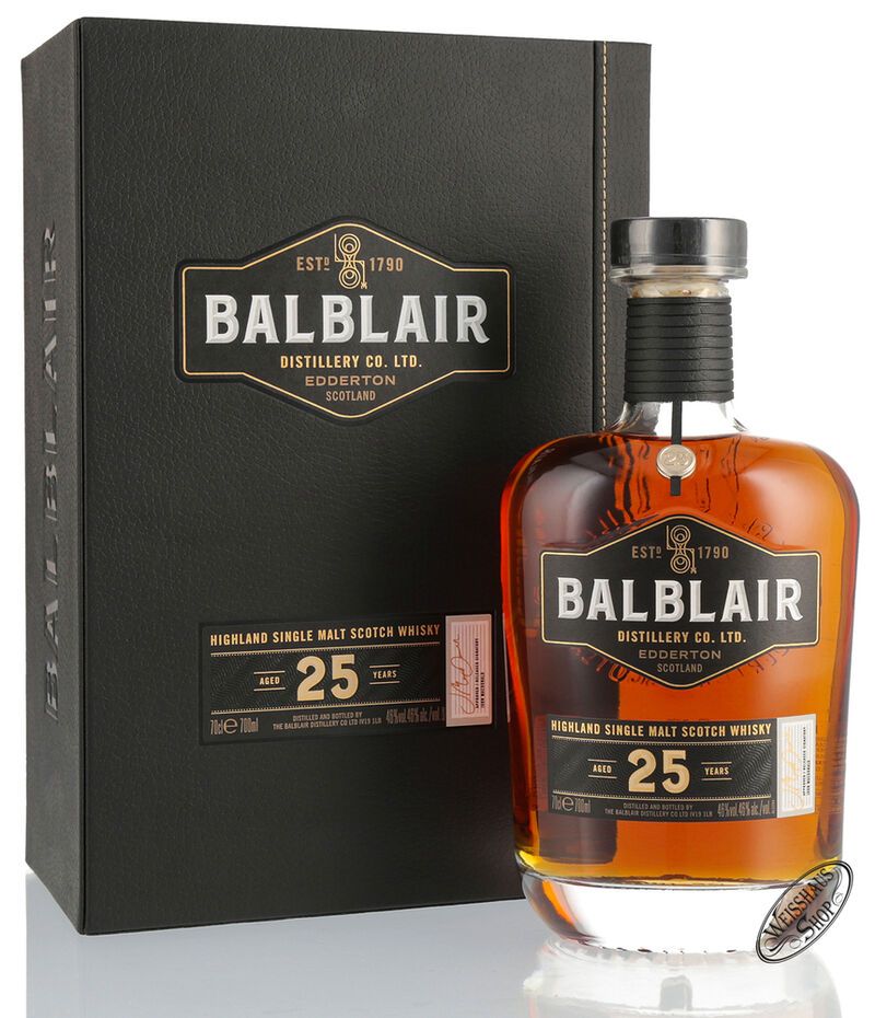 Balblair 25 YO Highland Single Malt Whisky 46% vol. 0,70l