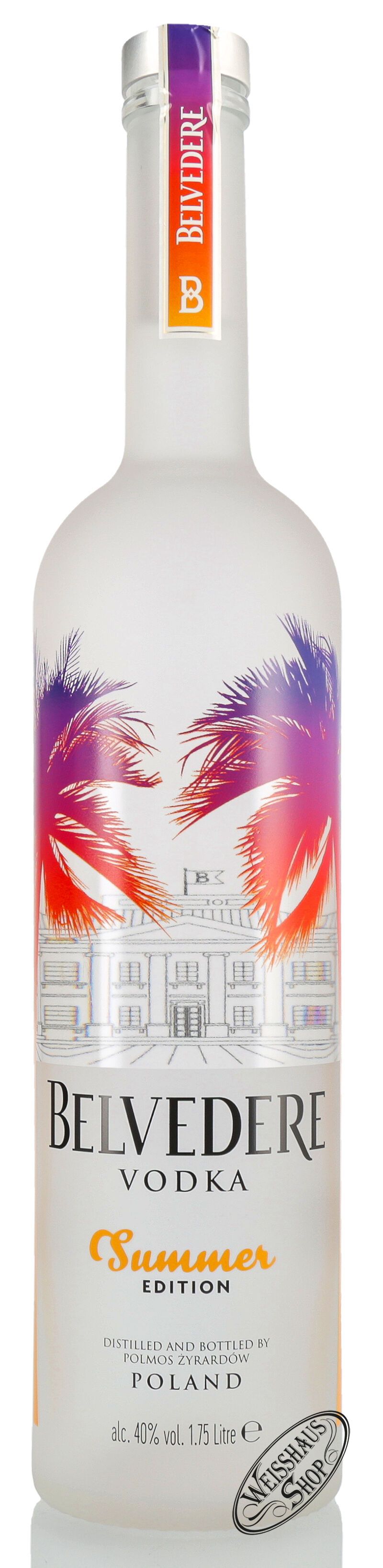 Belvedere Pure Summer Edition Vodka 40% vol. 1,75l Magnum