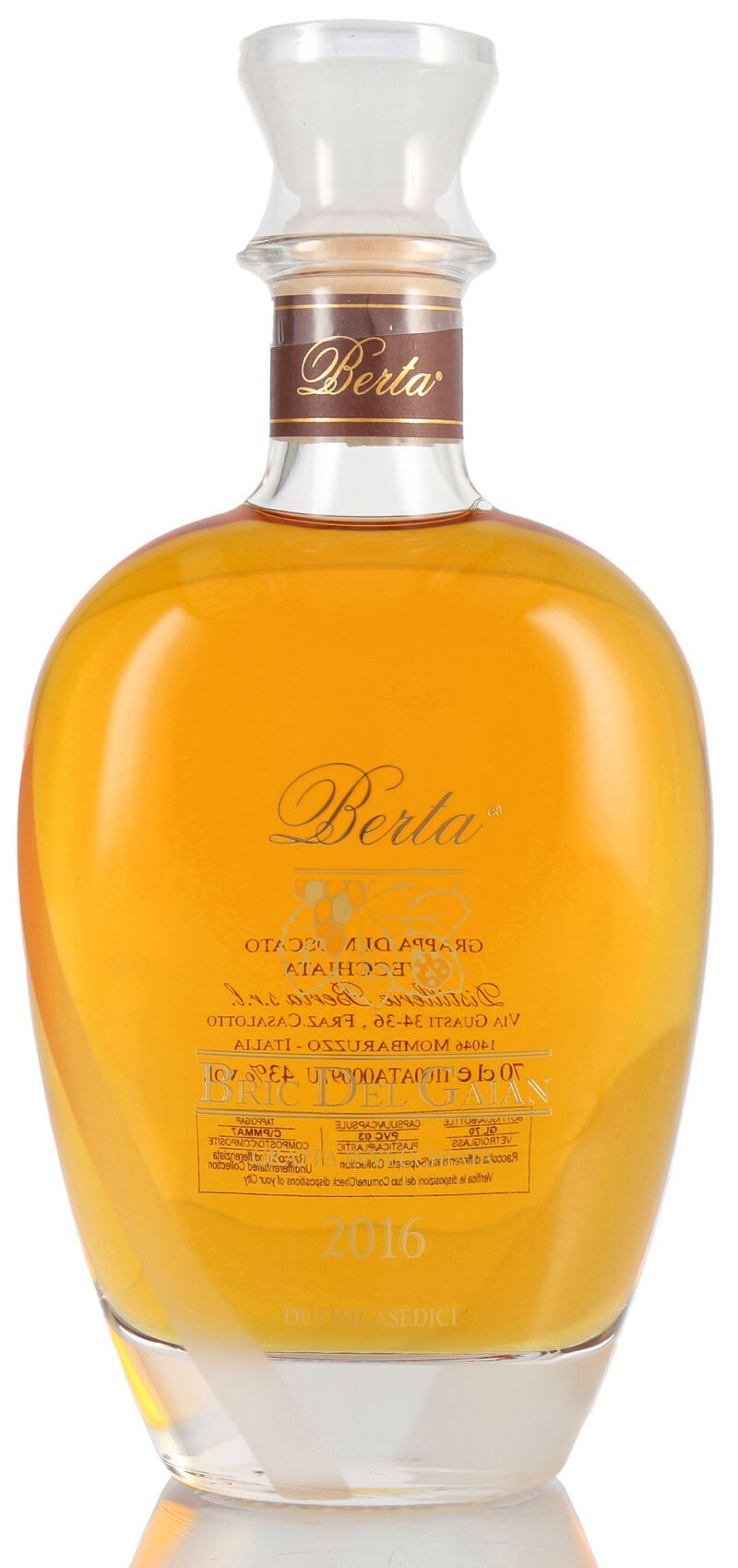 Berta Grappa Bric del Gaian 43% vol. 0,70l Berta Grappa Bric del Gaian 43% vol. 0,70l