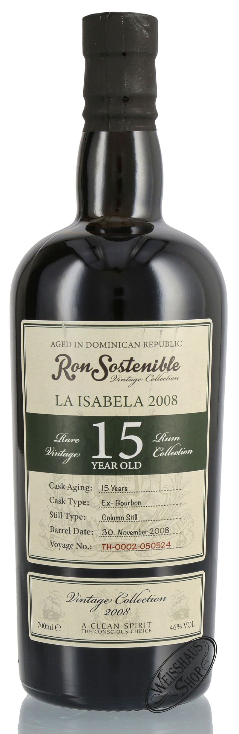 Ron Sostenible La Isabela 15 YO Rum 46% vol. 0,70l Ron Sostenible La Isabela 15 YO Rum 46% vol. 0,70l