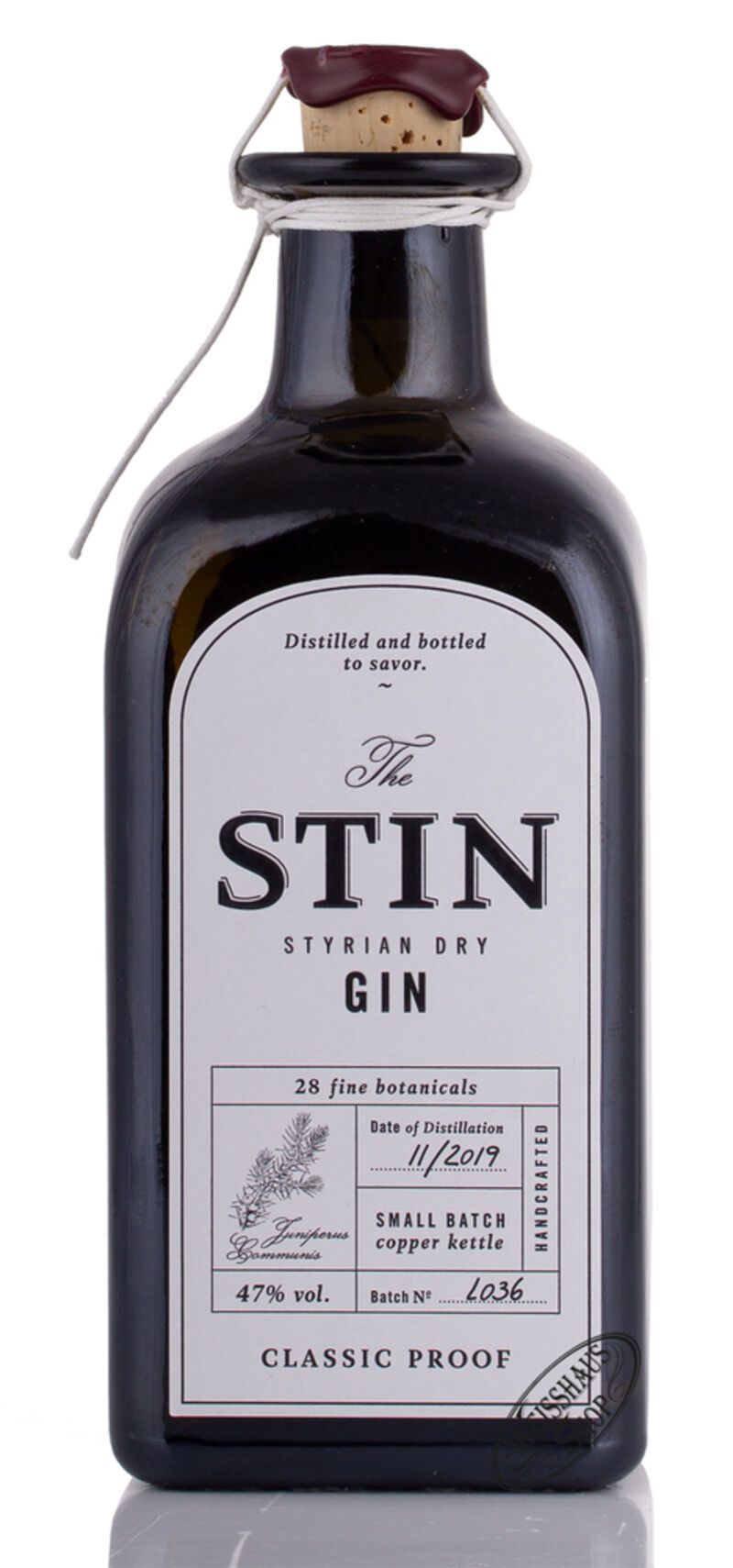 The STIN Styrian Dry Gin 47% vol. 0,50l