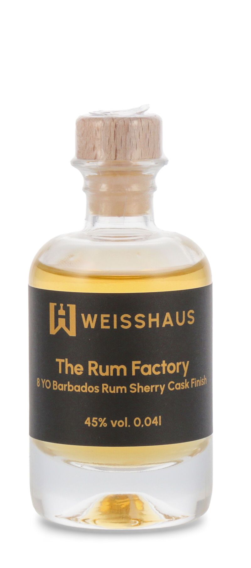 The Rum Factory 8 YO Sherry Cask Finished Barbados Rum 45% vol. 0,04l Weisshaus Sample